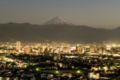 甲府盆地の夜景