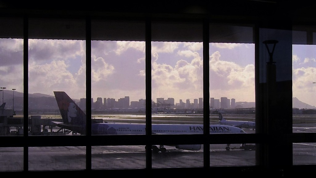 雨上がりのホノルル空港