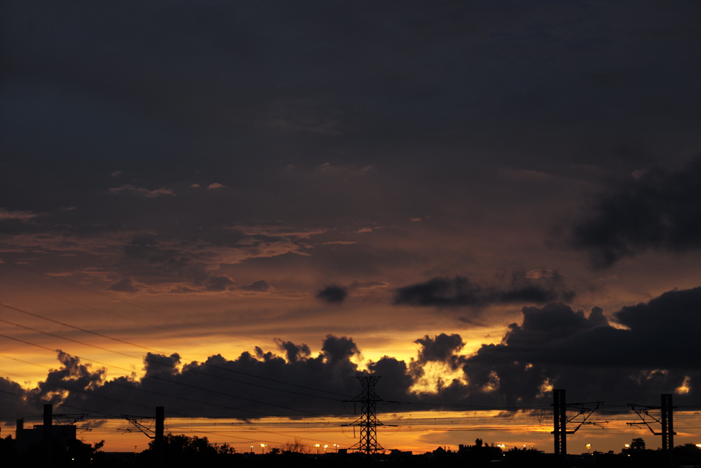 夕暮れ