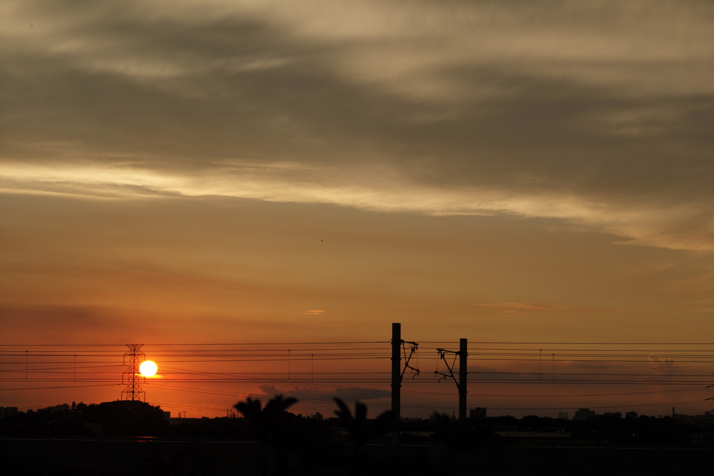 夕暮れ