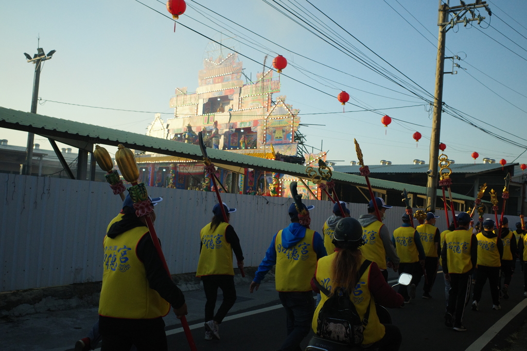 廟のお祭り