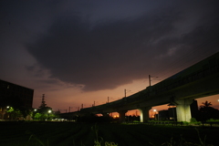 夕暮れ