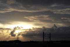 夕暮れ