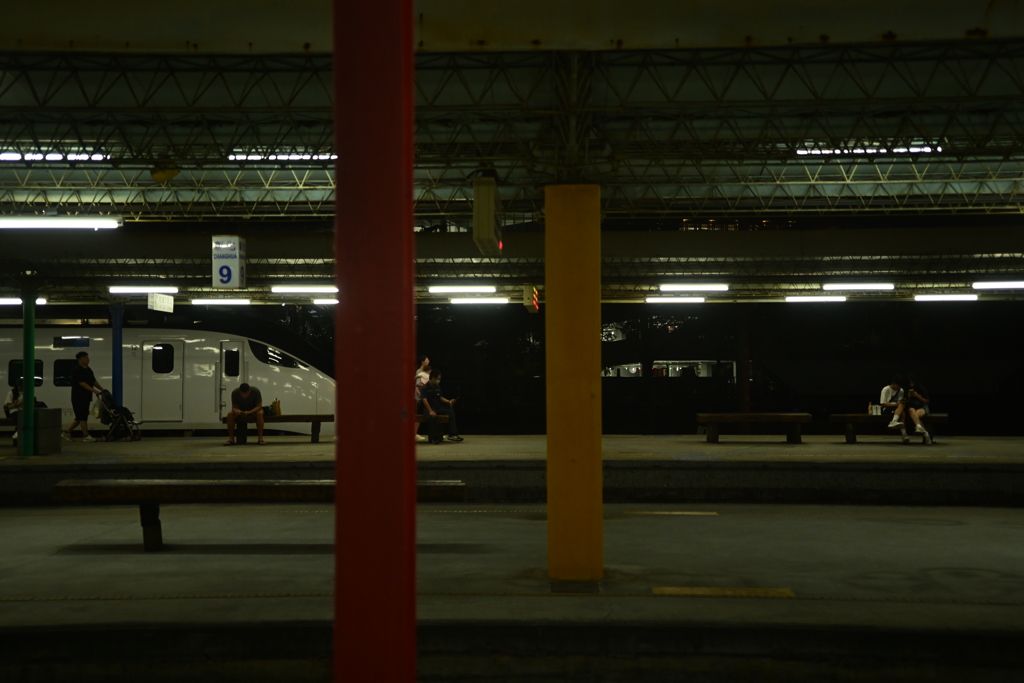 夜の彰化駅