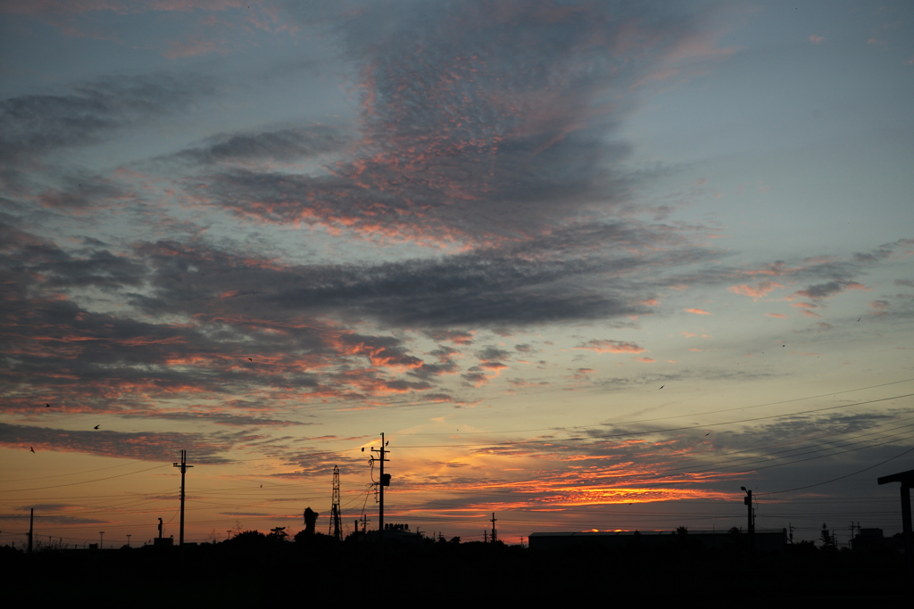 夕暮れの雲