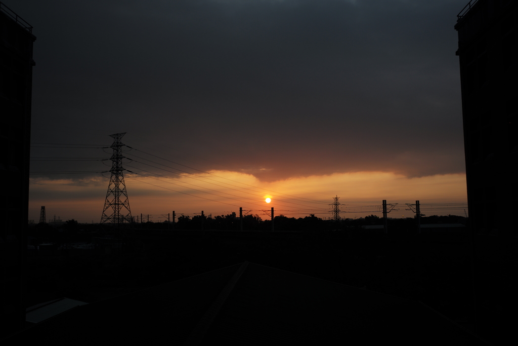 夕暮れ