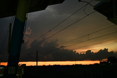 夕暮れ