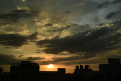 夕暮れ