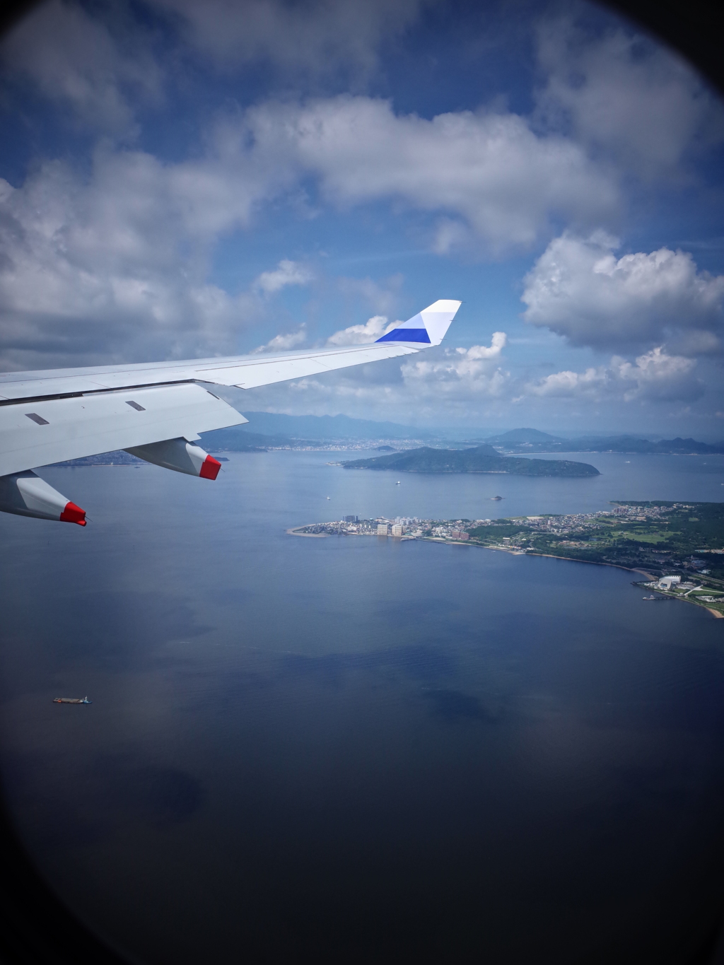 飛行機から・・・