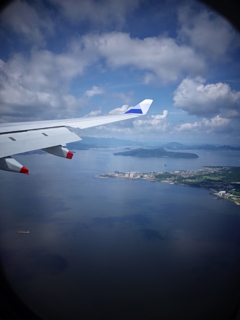 飛行機から・・・