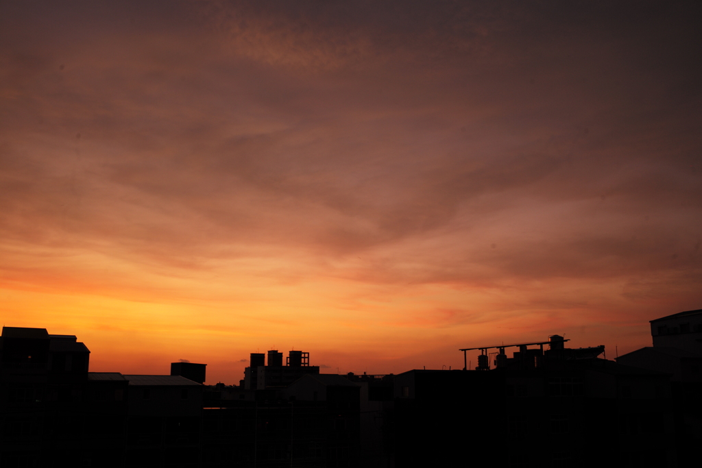 夕暮れ