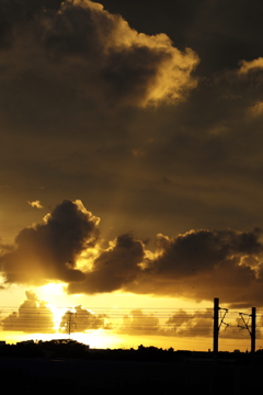 夕暮れ