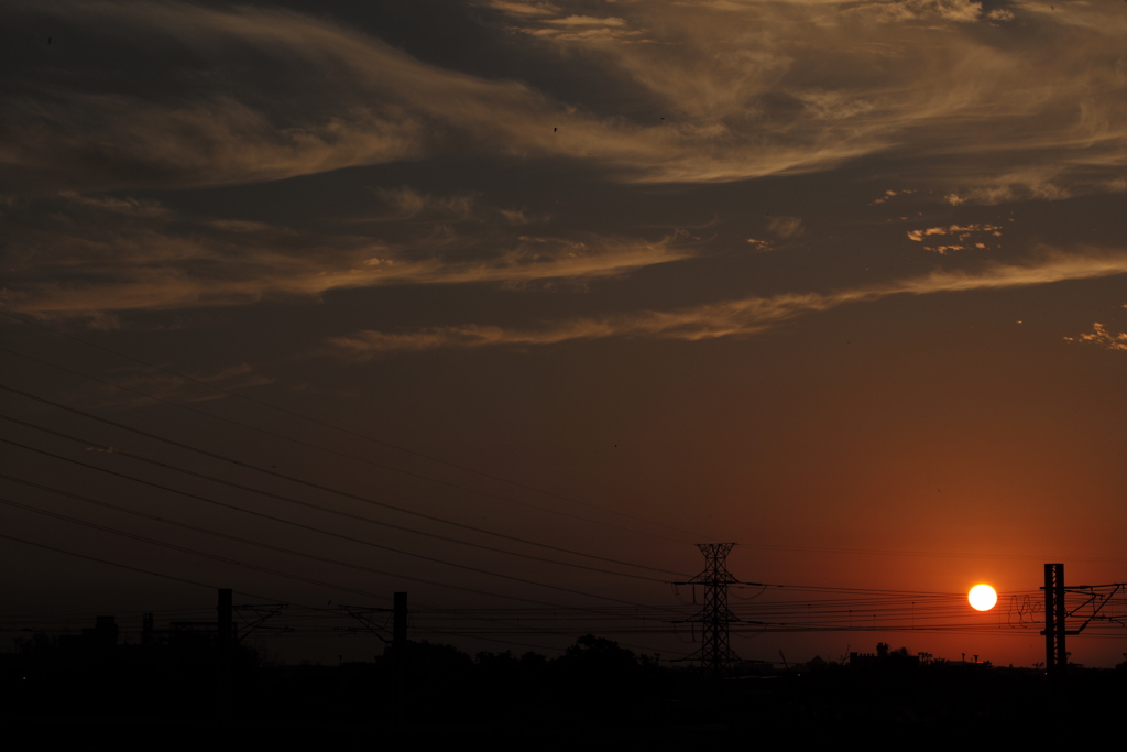 夕暮れ