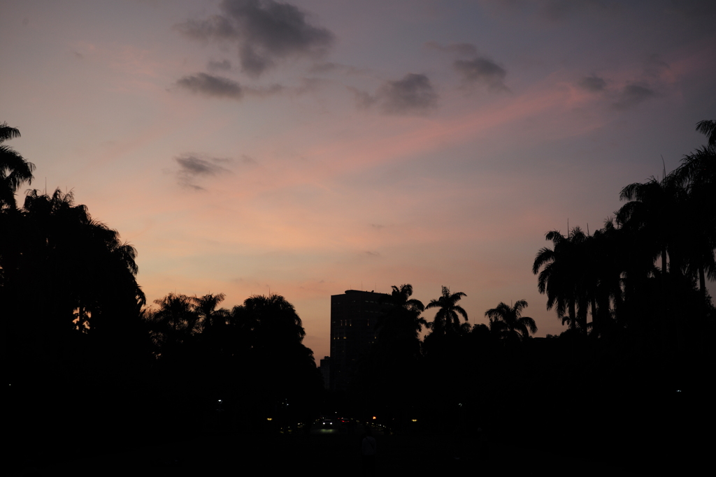 夕暮れ　