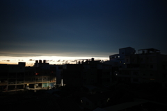 夕暮れ　