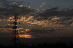 夕暮れ