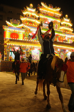 廟のお祭り