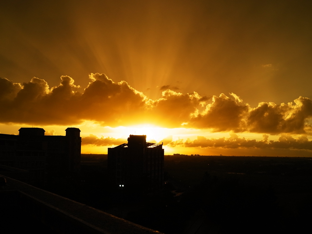 台湾台南夕焼け3