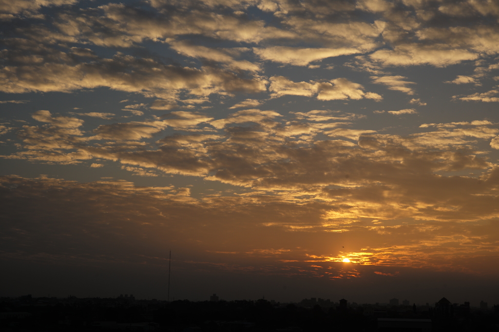 今日の夕日