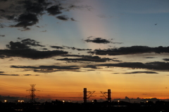 夕暮れ
