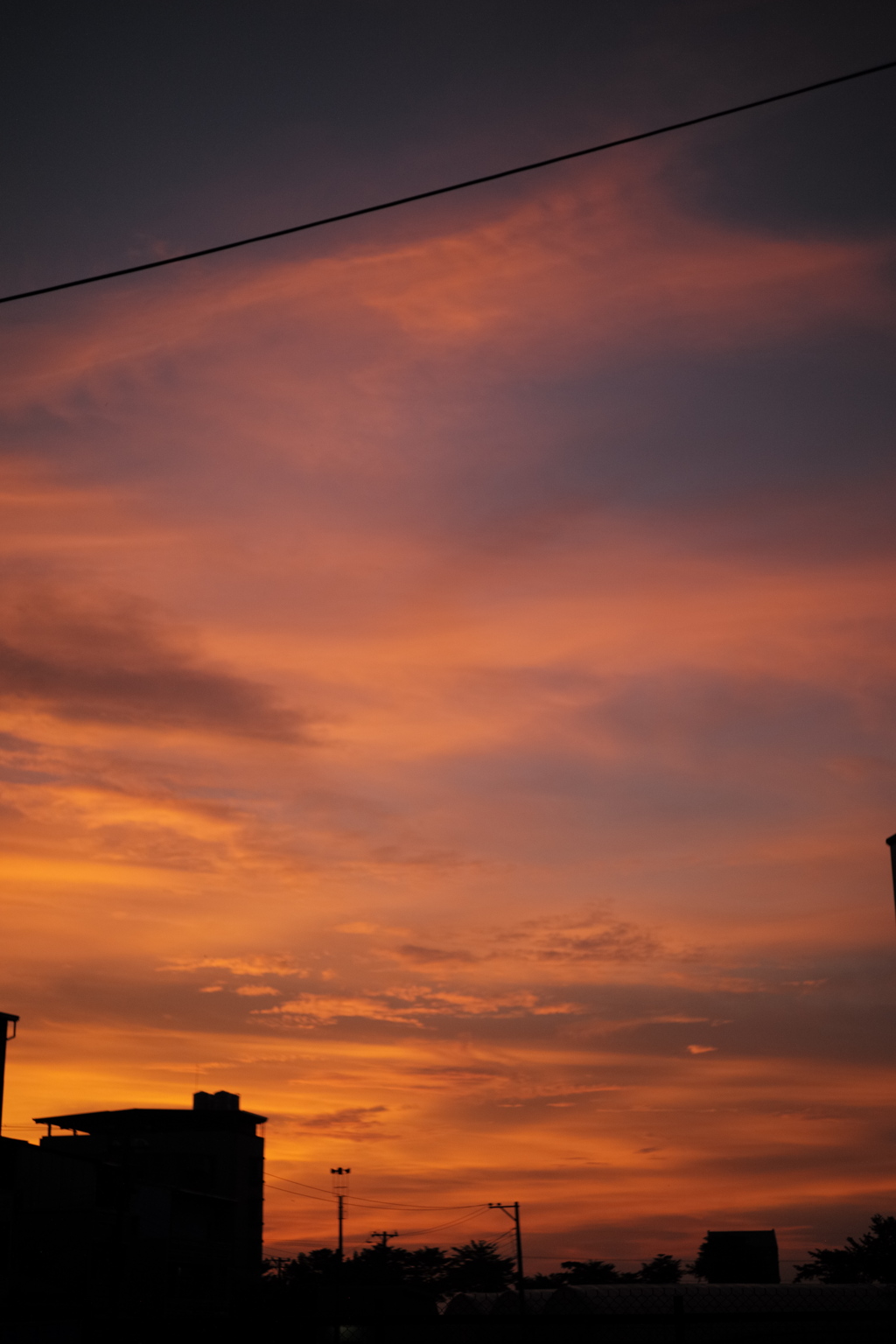 2017年10月9日の夕焼け