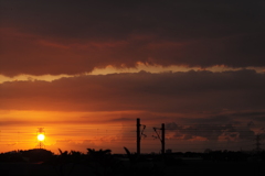 夕暮れ
