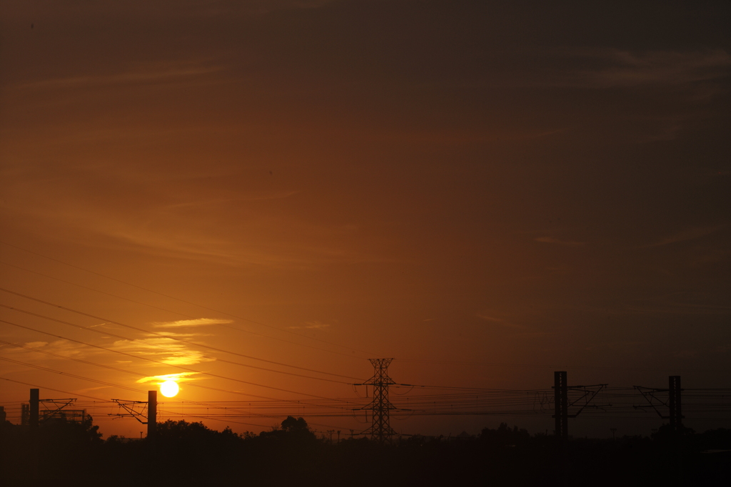 夕暮れ