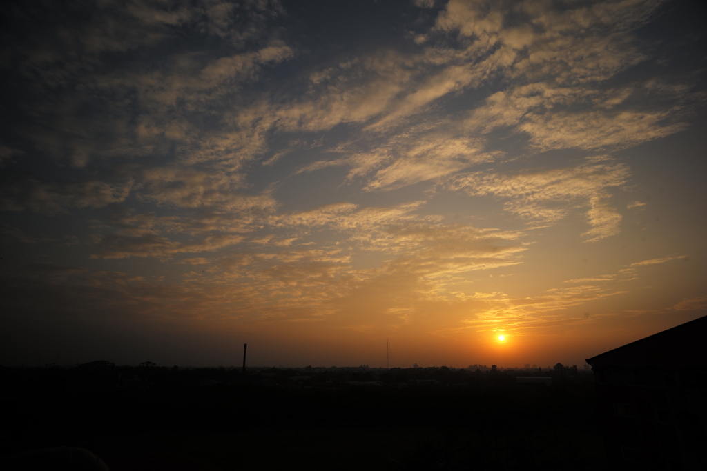 2017年１月20日の夕日その２