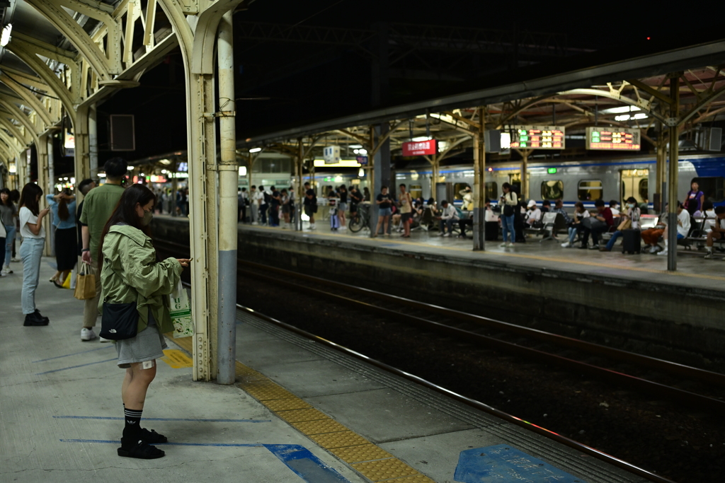 夜の台南駅