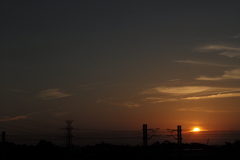 夕暮れ