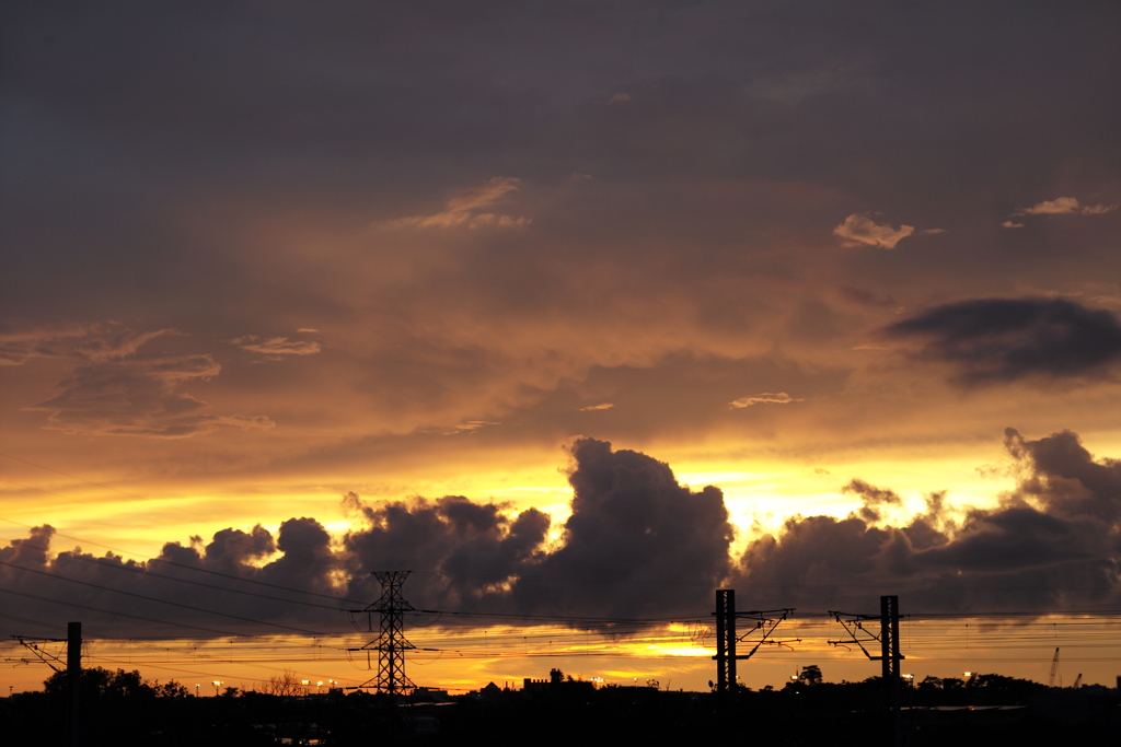 夕暮れ
