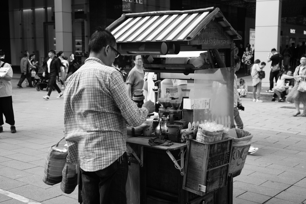 屋台のコーヒー