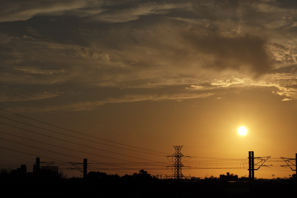 夕暮れ