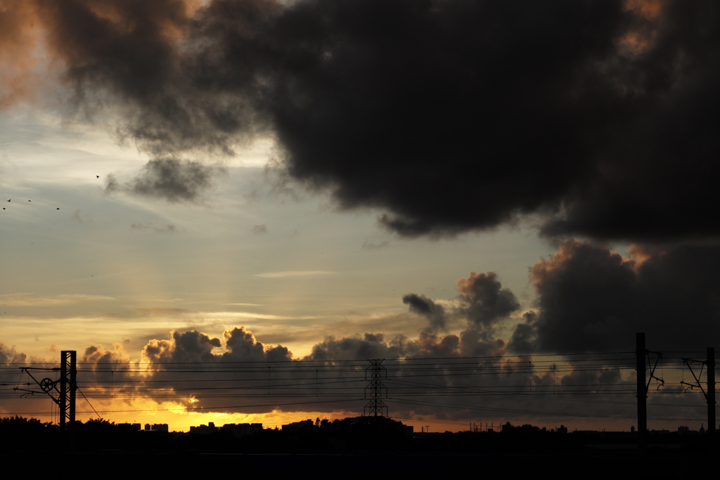 夕暮れ