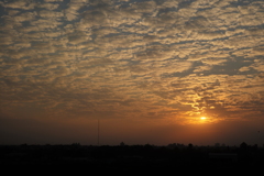 2017年1月24日の夕日 その１