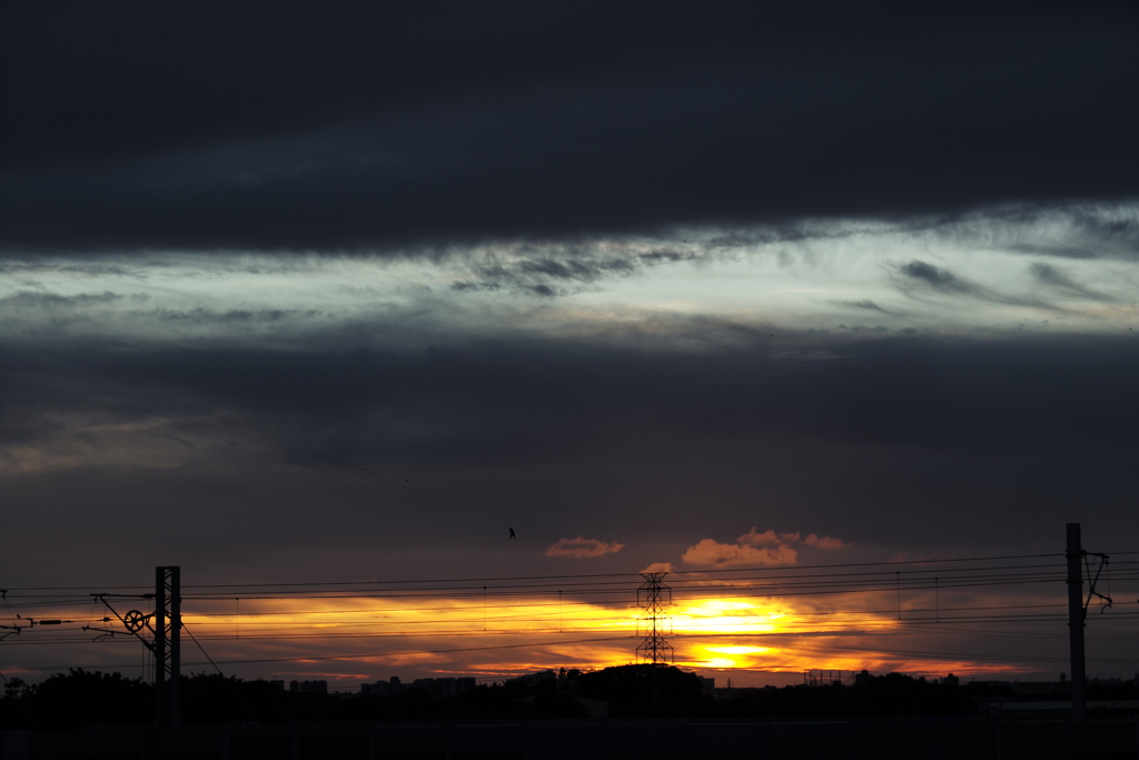夕暮れ