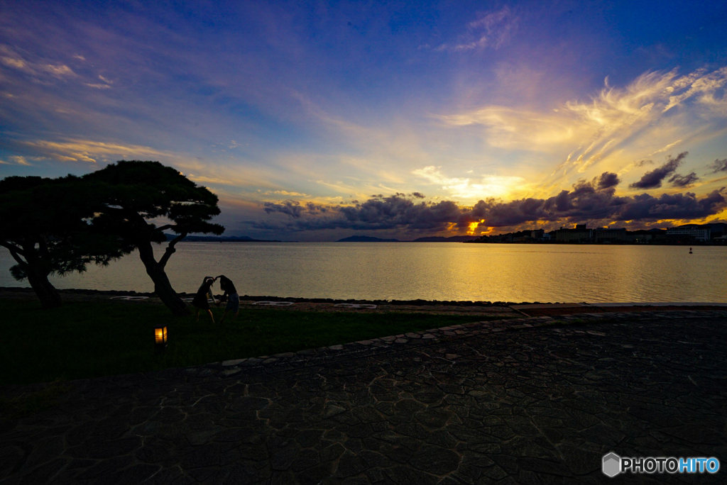 しんじ湖の夕陽