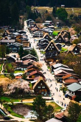 白川郷 展望台から