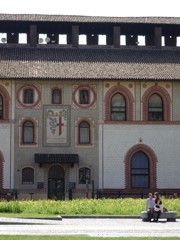スフォルツェスコ城中庭