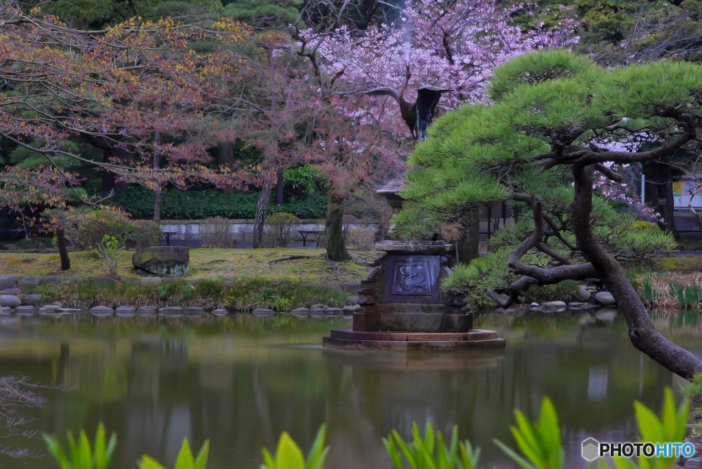 鶴の噴水 (2)