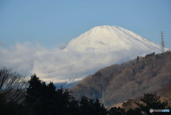 鮎沢PAから見る富士