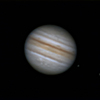 8月1日の木星と衛星