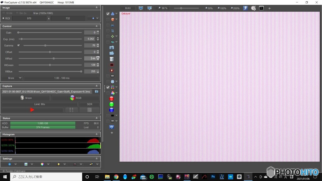 462cゲインゼロの縞模様
