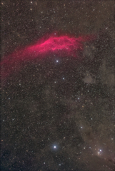 NGC1499カリフォルニア星雲と周辺の分子雲