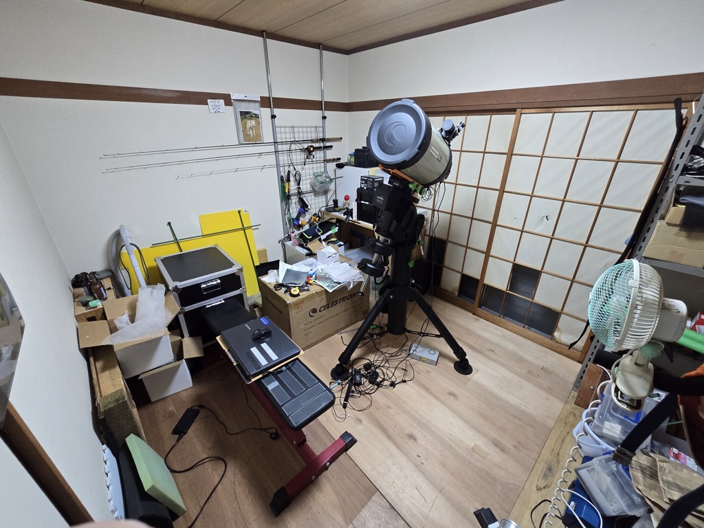 再び望遠鏡部屋へ