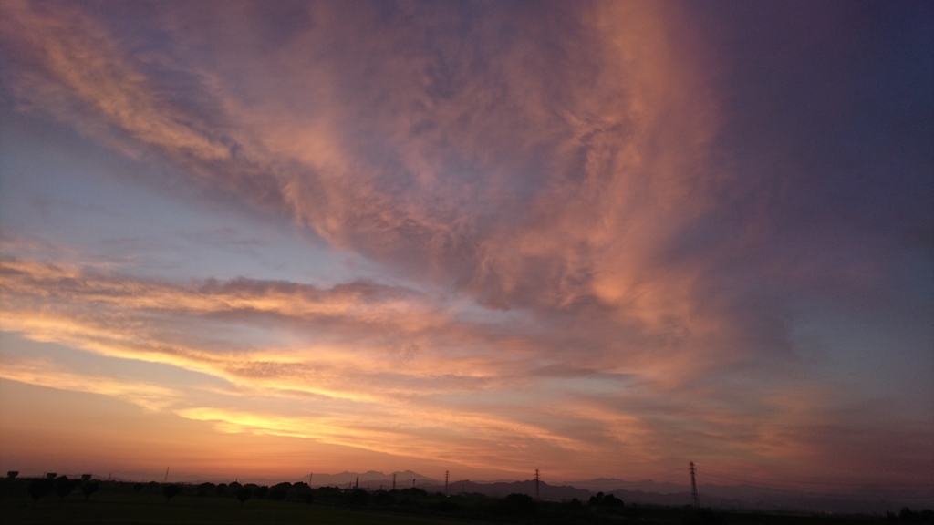 ドラマチックな夕空⑦