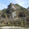 久慈川の断崖