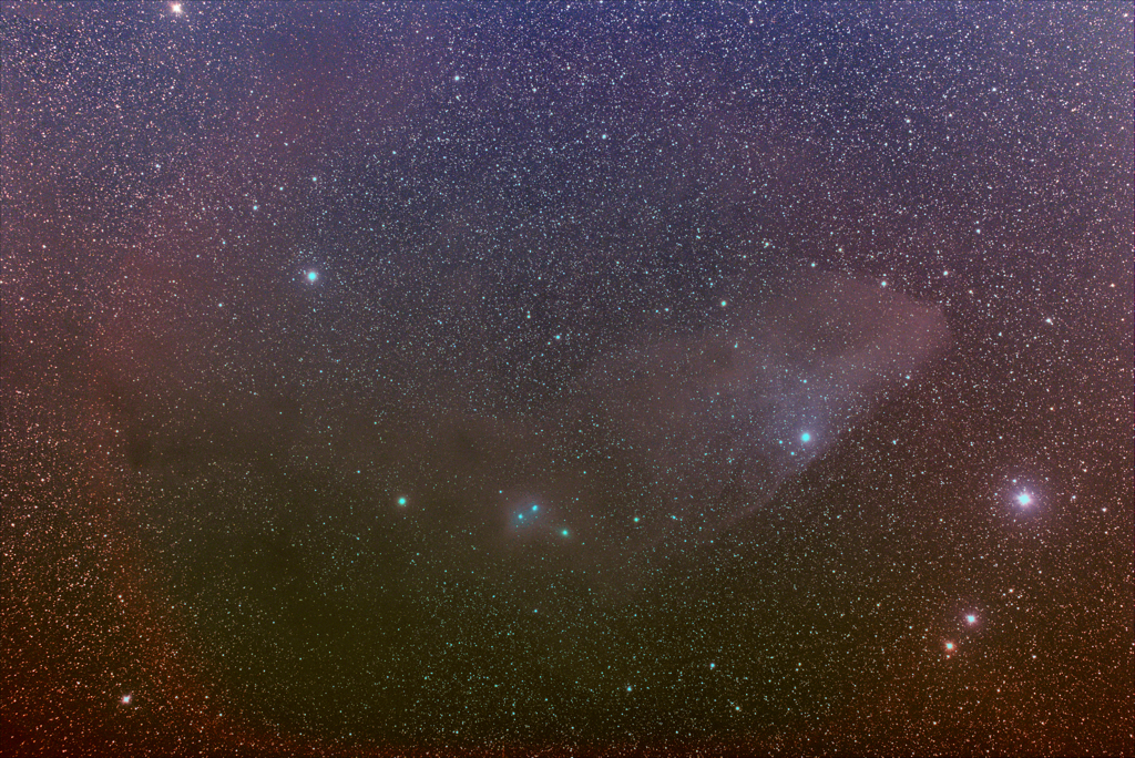 悲惨な青い馬頭星雲