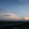 長い雲の影