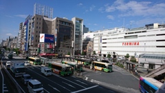 グラグラ揺れる歩道橋から